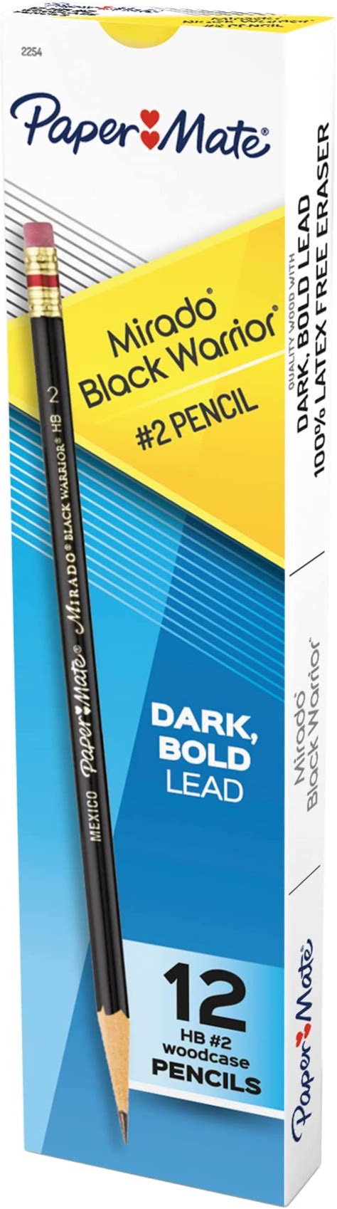 Paper Mate Mirado Black Warrior Pencils\ Black\ HB #2\ 12 Count - Coralport