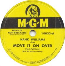 Hank Williams – Move It On Over Lyrics | Genius Lyrics