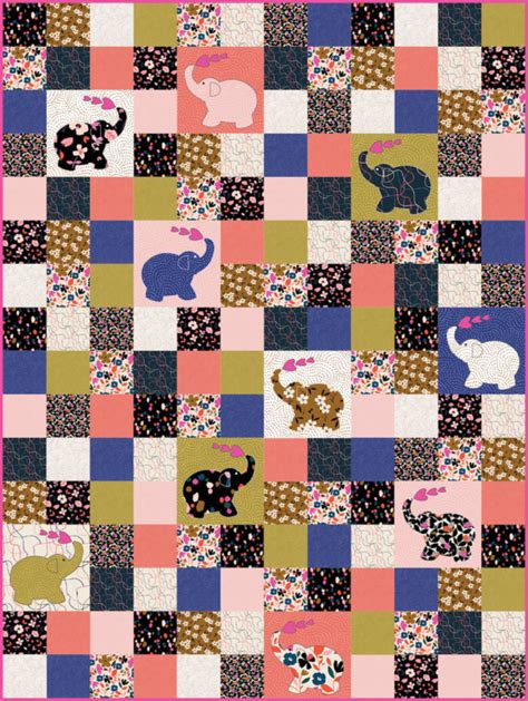 Forget Me Not Quilt Pattern - Quilt 2 End ALZ