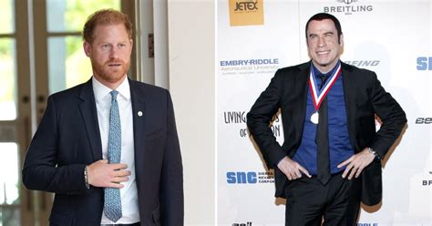 Prince Harry Accused Of Wearing Heels In New Photo With John Travolta