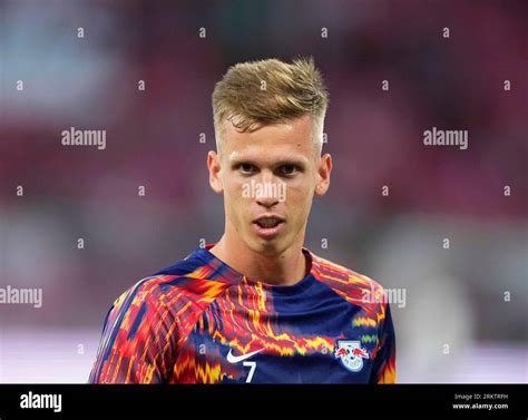 August 26 2023: Dani Olmo (RB Leipzig) looks on during a 1. Bundesliga ...