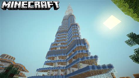 WORLDS TALLEST BUILDING IN MINECRAFT (Burj Khalifa) - YouTube