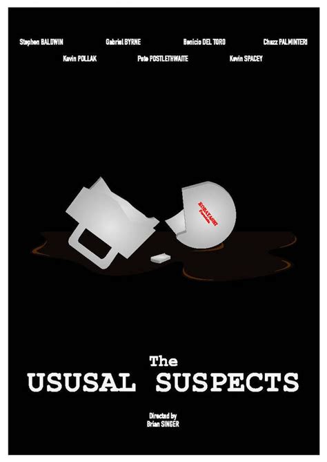 USUAL SUSPECTS POSTER by martinbeziat on DeviantArt | Usual suspects, Guess the movie, Plot twist