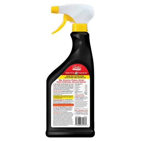 Final Stop® Pest Control Killer Spray - Dr Earth