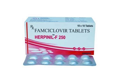 Famciclovir 250mg Tablets, Packaging Size: 10 X 10 Tablets at ₹ 750/stripe in Ahmedabad