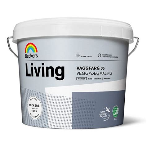 VÄGGFÄRG BECKERS LIVING HELMATT VIT 2,7L | Förpackningsdesign inspiration, Bauhaus, Väggfärg