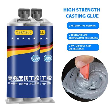 high temp resistance metal glue Steel Metal Epoxy Glue Paste AB Adhesive steel epoxy for metal ...