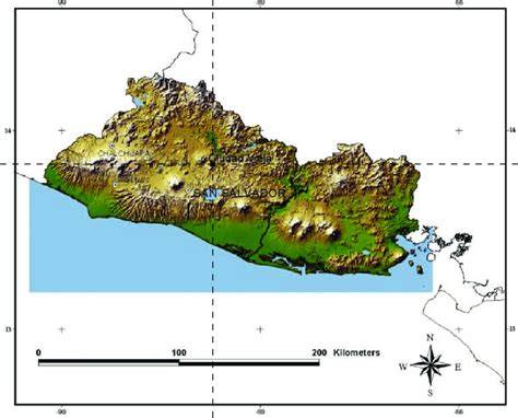 2.-Mapa que muestra la ubicación de Ciudad Vieja en El Salvador. Mapa ...