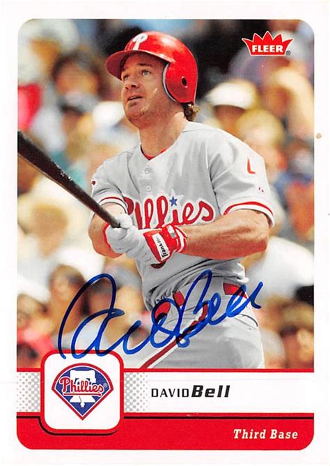 David Bell autographed baseball card (Philadelphia Phillies) 2006 Fleer #260