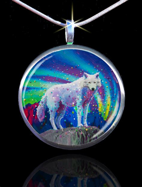 White Wolf Spirit Guide Pendant