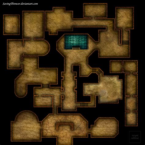 Clean sand dungeon battlemap for online DnD/roll20 by SavingThrower ...