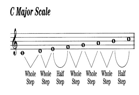 Major And Minor Scales Whole And Half Steps