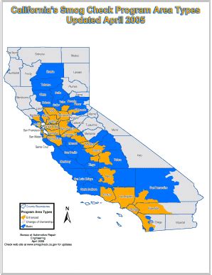 California Smog Map - Fill Online, Printable, Fillable, Blank | pdfFiller