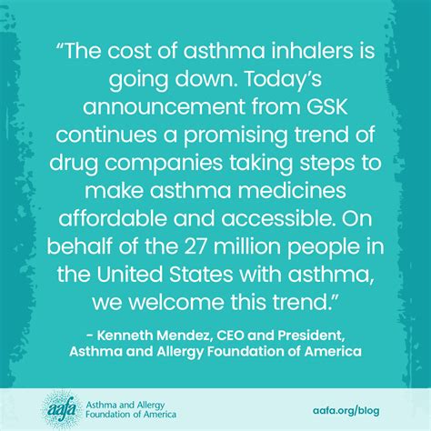 AAFA Welcomes News of Lower Costs for GSK Asthma Inhalers - Asthma ...