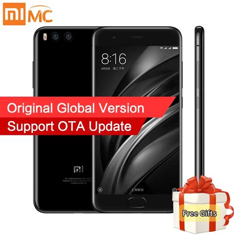 Global Version Xiaomi Mi6 Mi 6 Mobile Phone 6GB RAM 64GB ROM Snapdragon ...