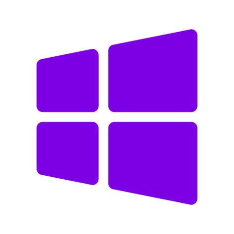 Icône Windows (symbole png) violet