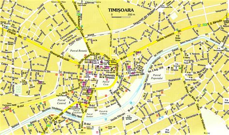 Timisoara Tourist Map - TimiÅŸoara Romania • mappery