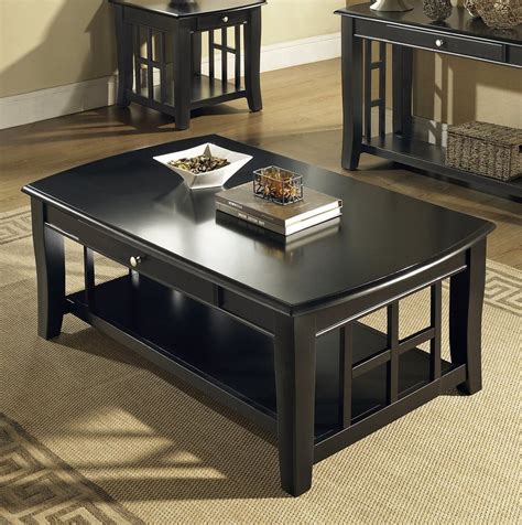 Black Coffee And End Table Sets Furniture