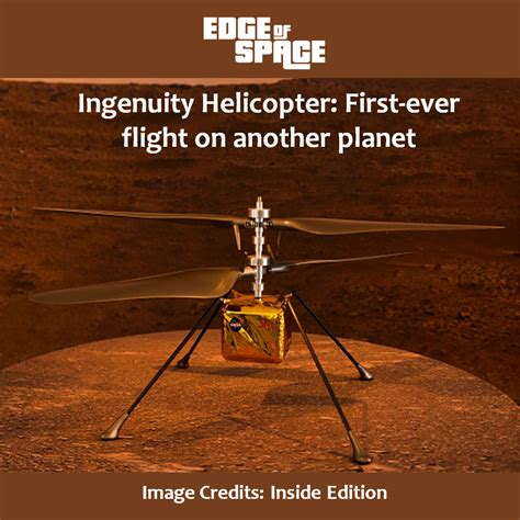 Ingenuity Helicopter: First-ever flight on another planet - Edge Of Space