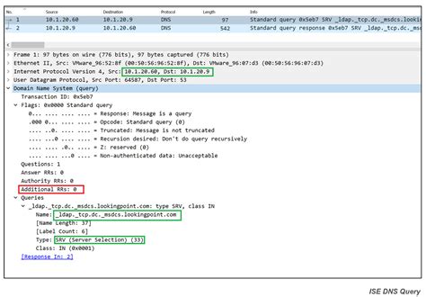 Cisco ISE AD Diagnostic SRV Record Query Alert