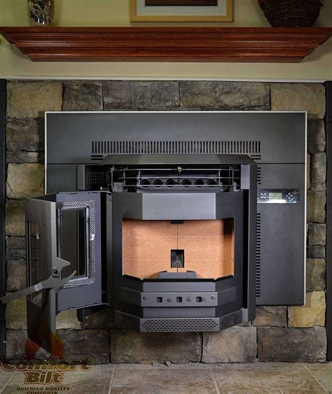 ComfortBilt HP22I 2,800 sq. ft. Pellet Stove Fireplace Insert 47 lb Ho ...