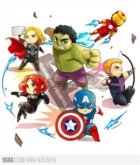 The Avengers Chibi Style | Chibi marvel, Avengers cartoon, Avengers characters