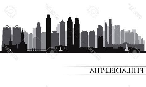 Philadelphia Skyline Silhouette Vector at Vectorified.com | Collection of Philadelphia Skyline ...