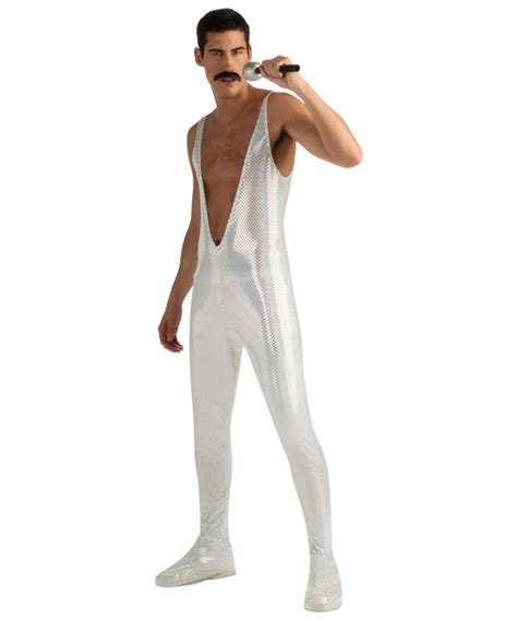 Adult Freddie Mercury Costume Silver - Men Costume