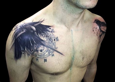 Los Mejores Tatuajes de Cuervos y su Significado - Tatuajes Para ...