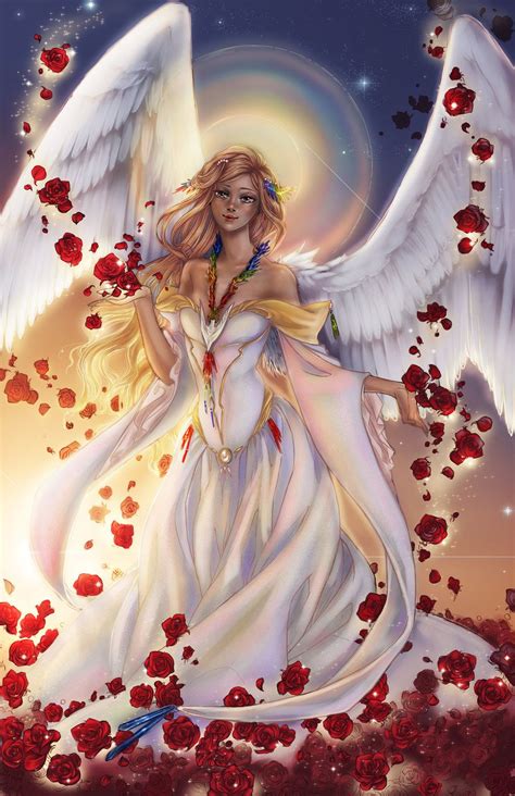 Colors by SparkOut1911.deviantart.com on @DeviantArt Angel Artwork, Angel Painting, Fairy ...