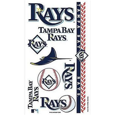 Tampa Bay Rays Face Face Decals, 10ct | Party City