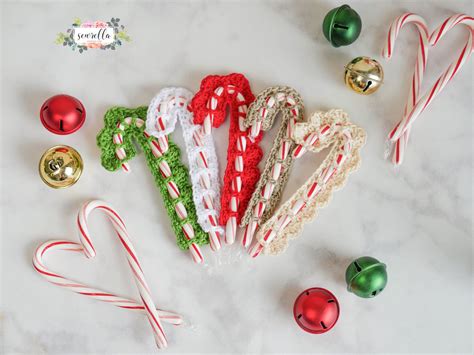 Crochet Christmas Candy Cane Cover • Sewrella