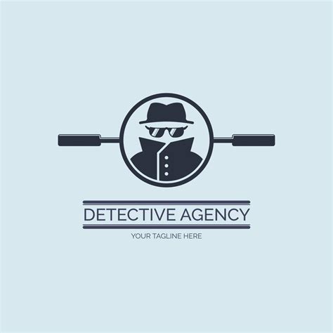 detective agency logo design template for brand or company and other ...