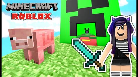 Jugando Minecraft en Roblox | Kori - YouTube