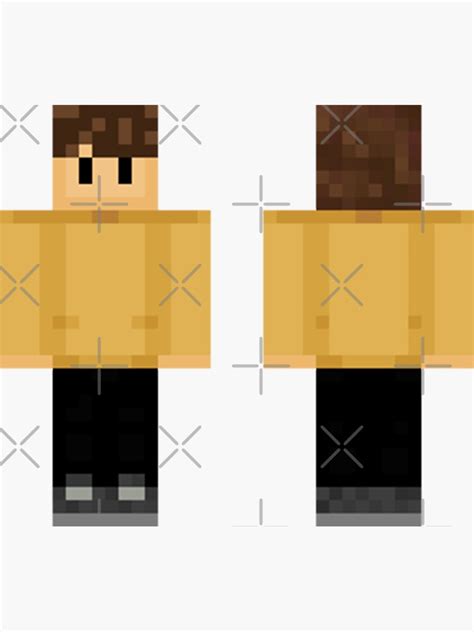 "Wilbur Soot Minecraft Skin" Sticker for Sale by AmirArsalan | Redbubble