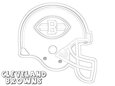 Cleveland Browns Helmet coloring page - Download, Print or Color Online ...