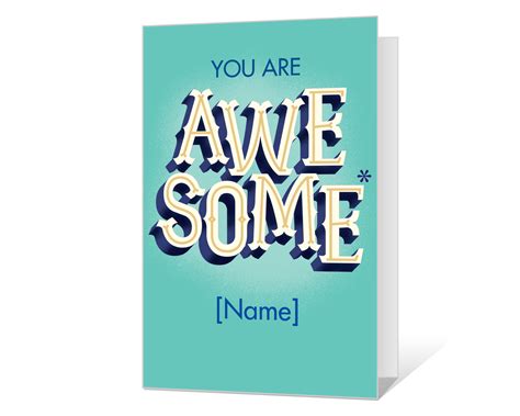 "You Are Awesome" | Creatacard™ | Blue Mountain