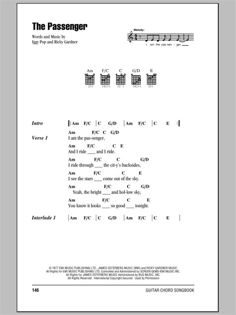 The Passenger by Iggy Pop - Guitar Chords/Lyrics - Guitar Instructor