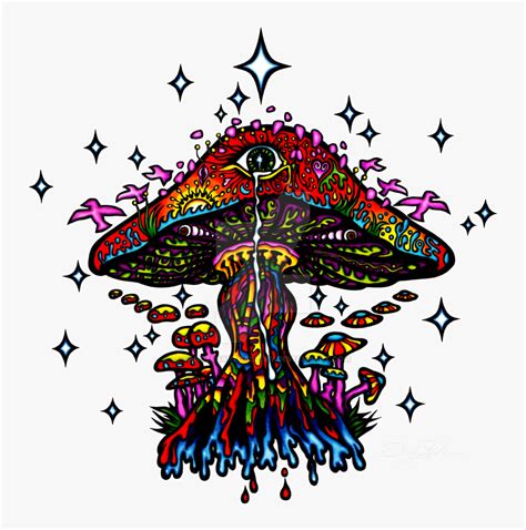 Stoner Trippy Mushroom Art