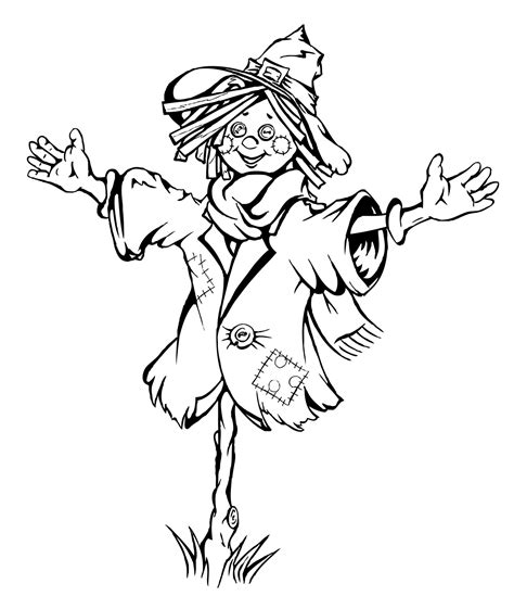 Scary Scarecrow Coloring Pages at GetColorings.com | Free printable colorings pages to print and ...