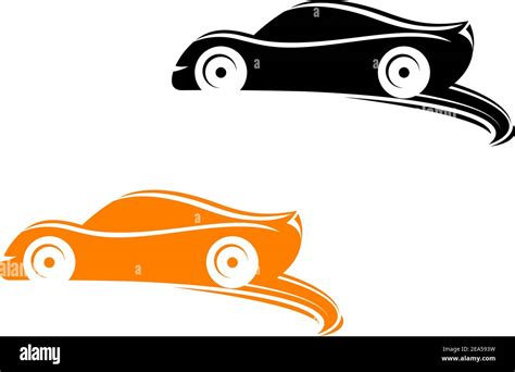 Rally racing cars in silhouette style with tyre shapes Stock Vector Image & Art - Alamy