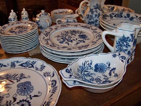 Lot - 56 Piece Set of Blue Danube Dinnerware