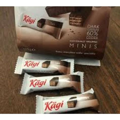 Kagi Dark Minis Chocolate Wafer 125g (Swiss Made) | Shopee Malaysia