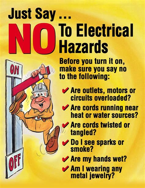 electricity safety posters for kids - Google Search Workplace Safety And Health, Health And ...