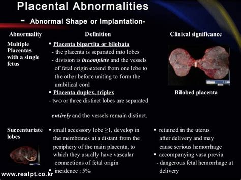 Abnormalities of the Placenta, Umbilical Cord and Membranes