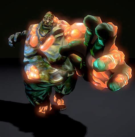 Bloater 3D Render - another zombie variant corrupted further by demonic energies Character ...