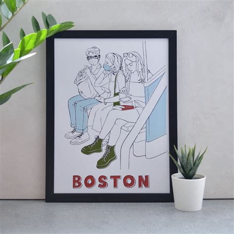 Boston Subway Digital Art - Etsy