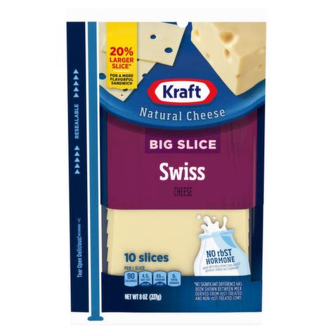 Kraft Big Slice Swiss Cheese Slices