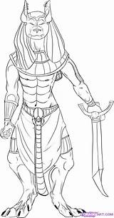 Anubis Egyptian God Coloring Page Pages sketch template