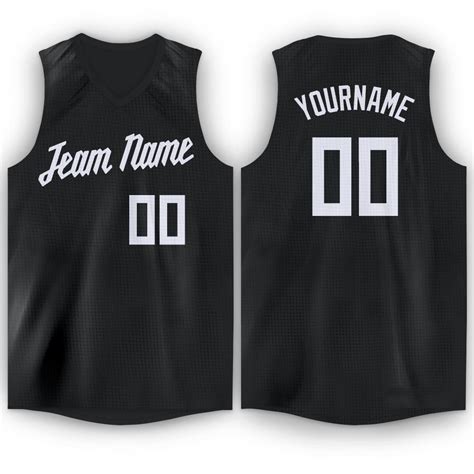 Custom Black White V-Neck Basketball Jersey , Choose Your Own Custom ...